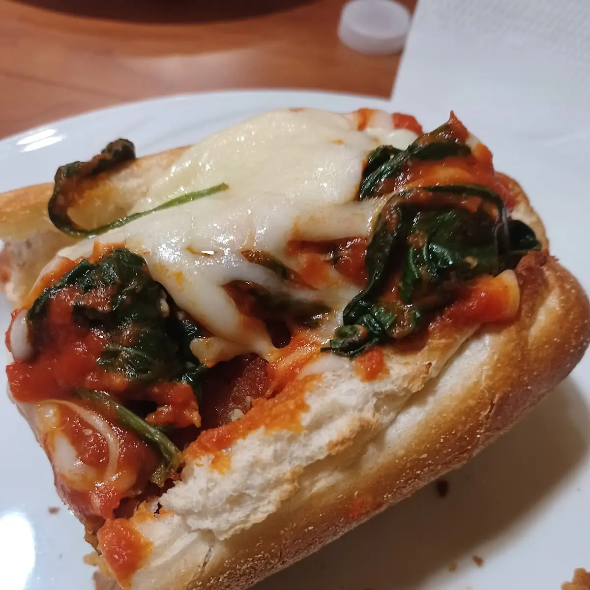 Garlic Bread Chicken Parm Sandwich