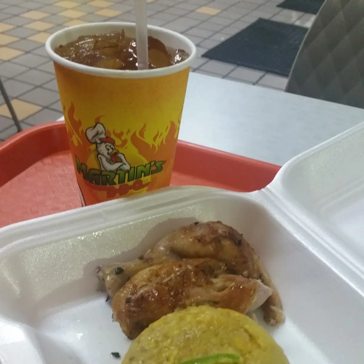 BBQ Chicken with Mofongo
