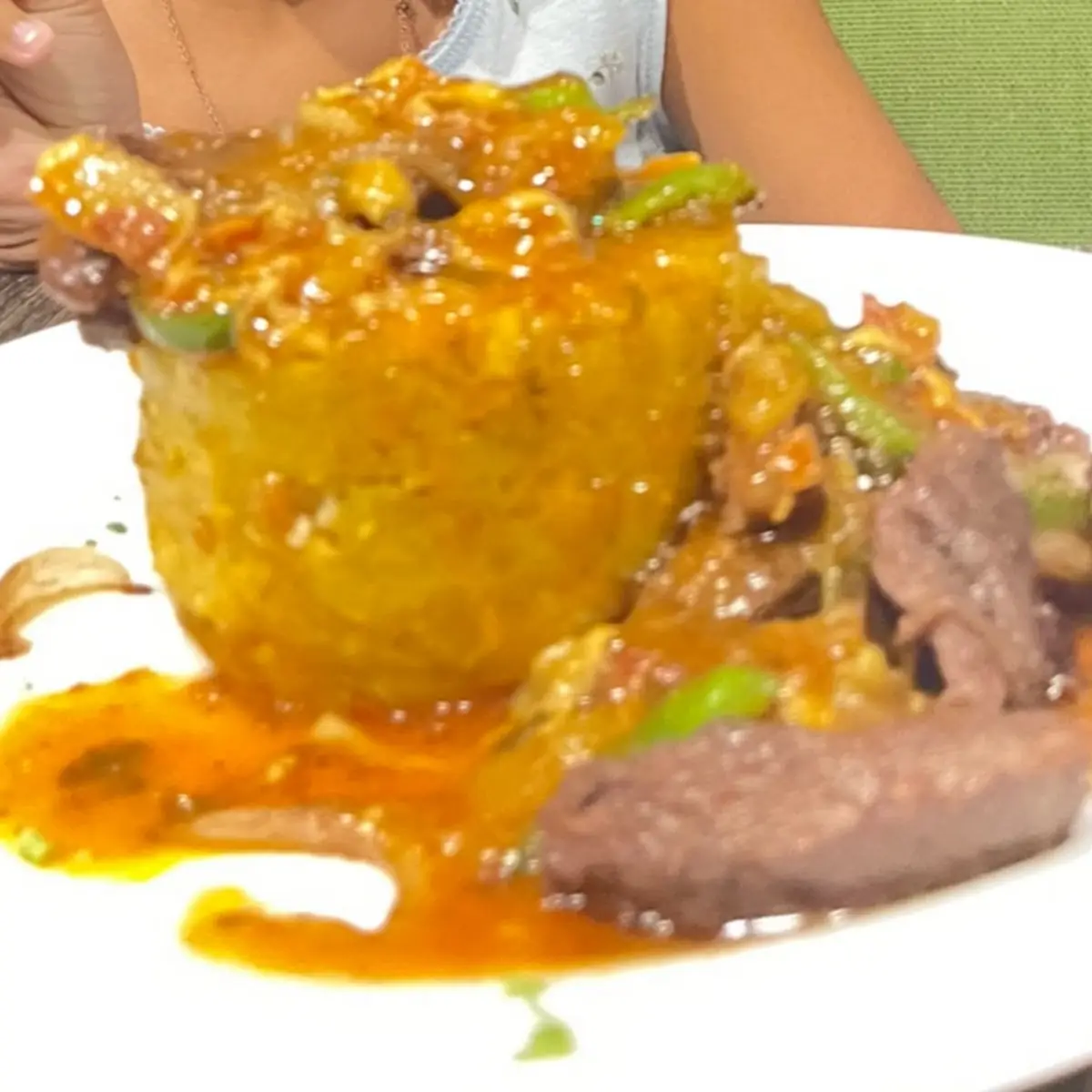 Mofongo Relleno De Churrasco