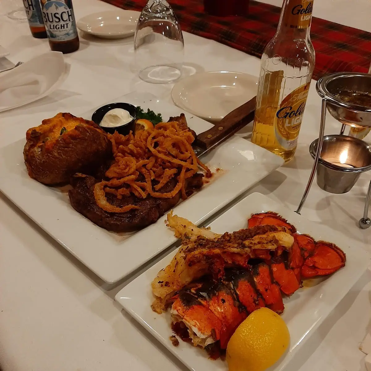 Ribeye Steak and Lobster Tail