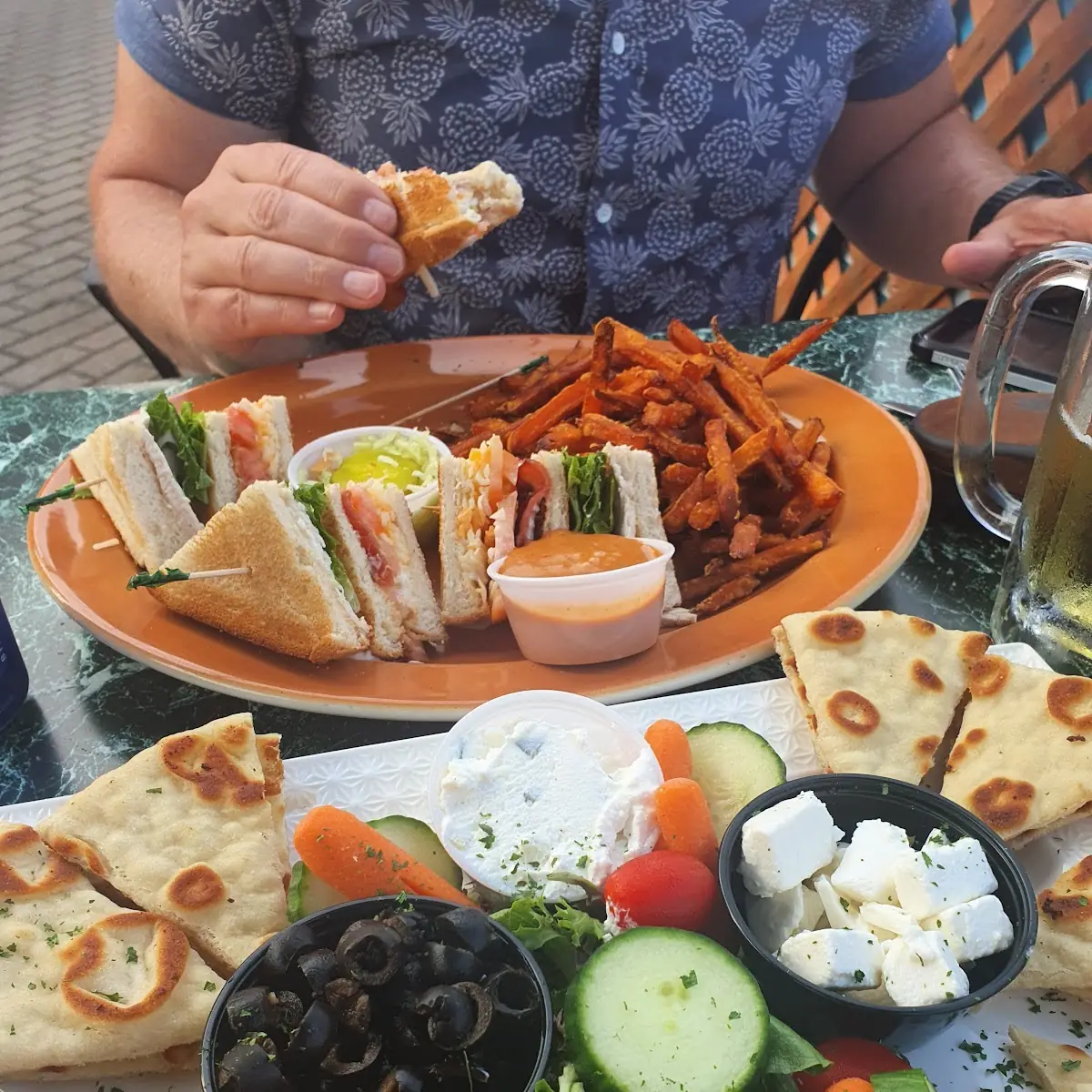 Club Sandwich Mezze Platter