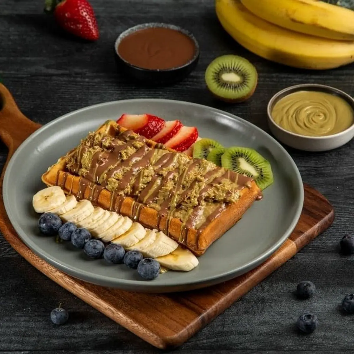Peanut-Butter Banana Croffle