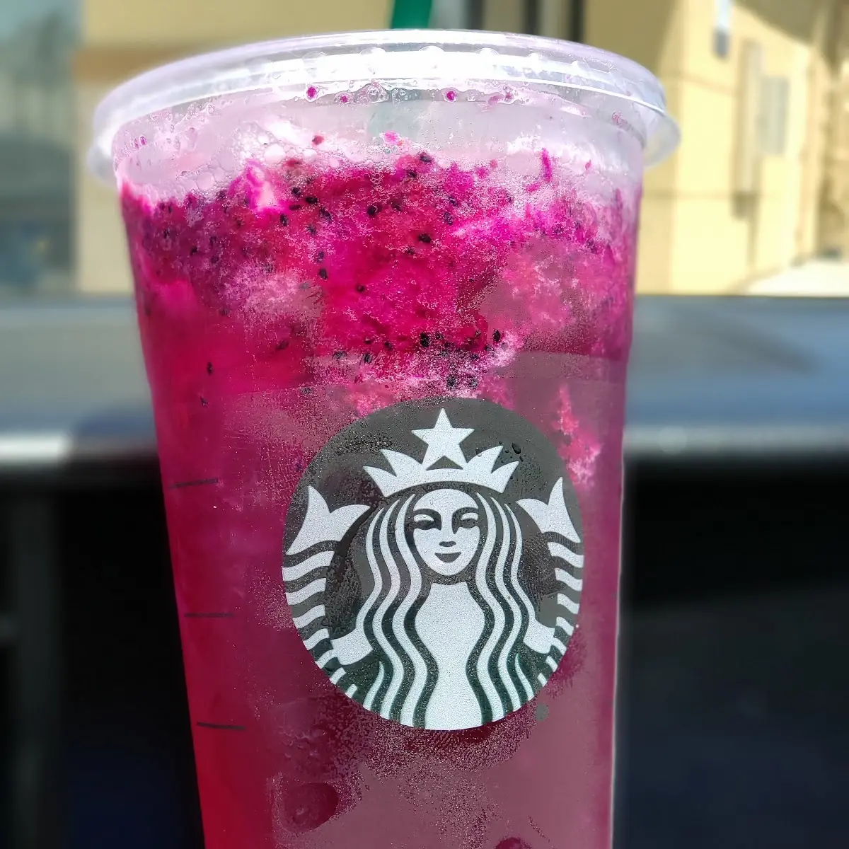 Mango Dragon Fruit Refresher Drink