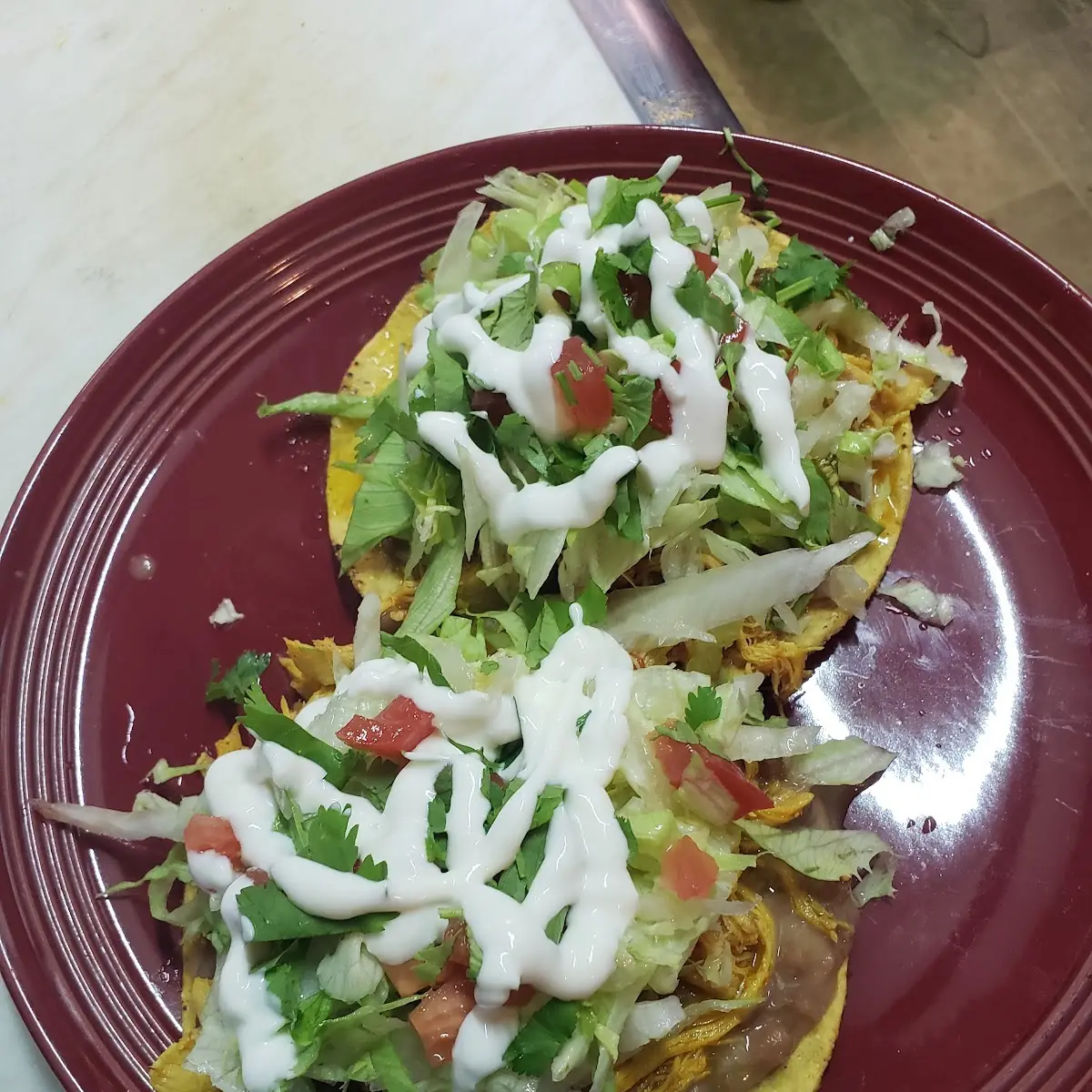 Chicken tostada