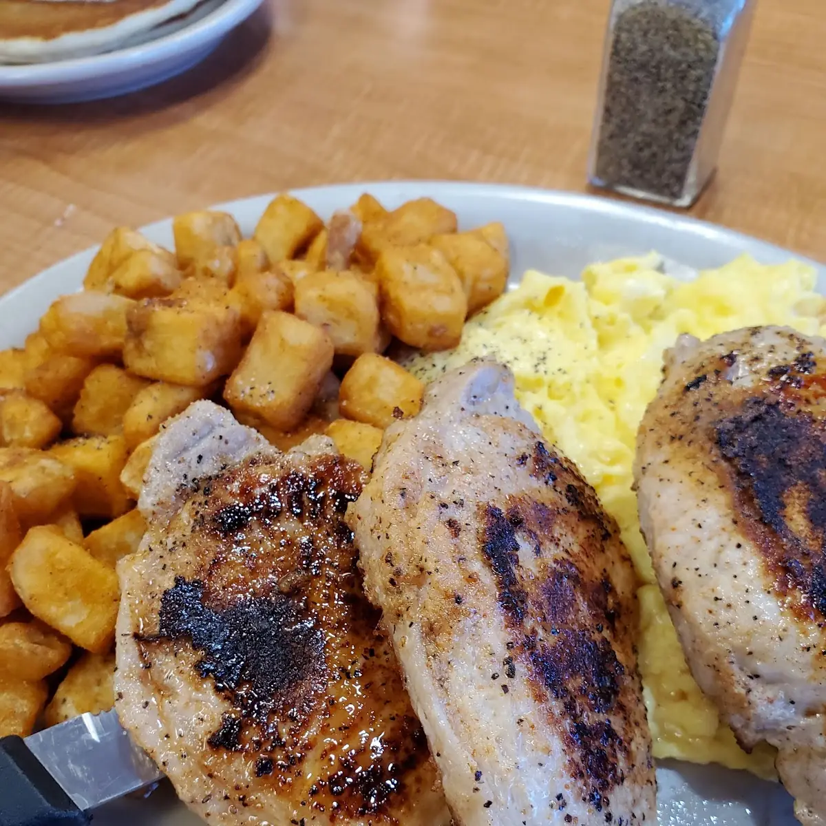 Pork Chop & Eggs