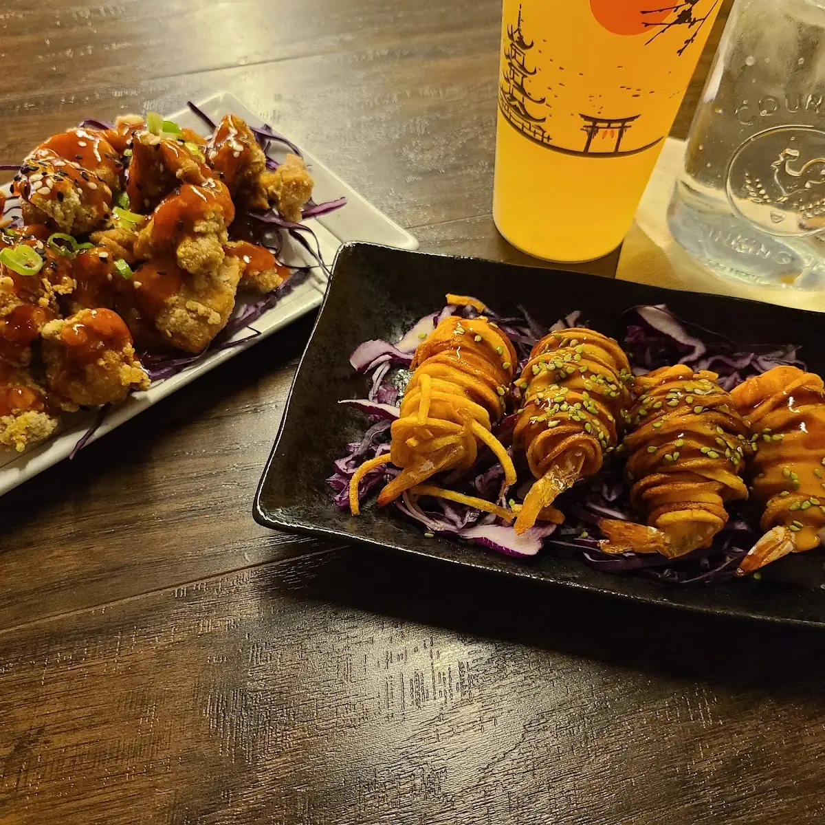 Karaage Chicken & Noodle Wrapped Shrimp
