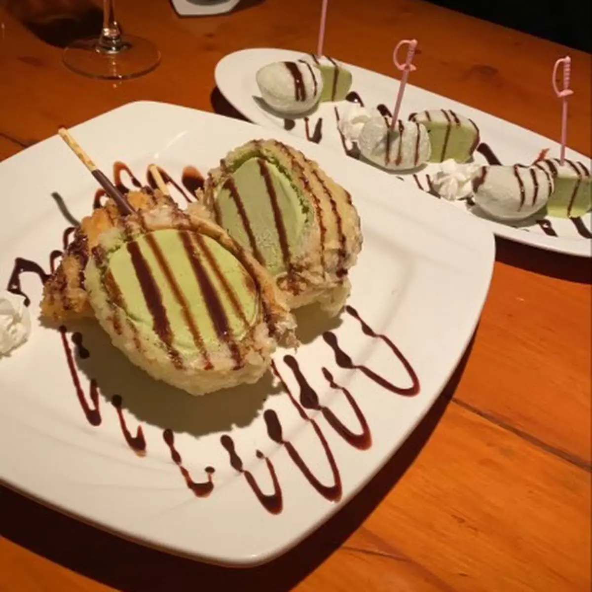 Green Tea Fried Ice Cream