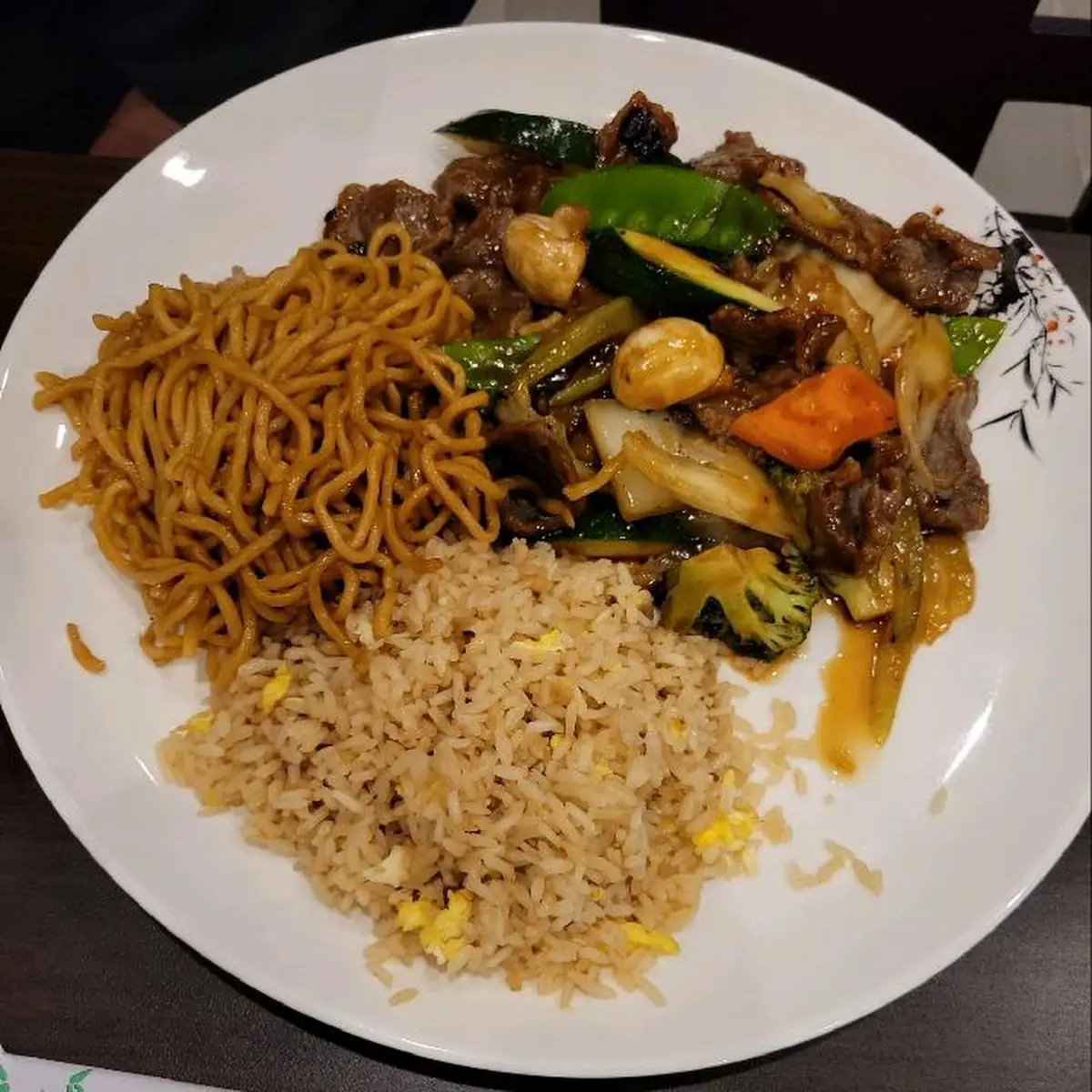 Hunan Beef Fried Rice and Noodles
