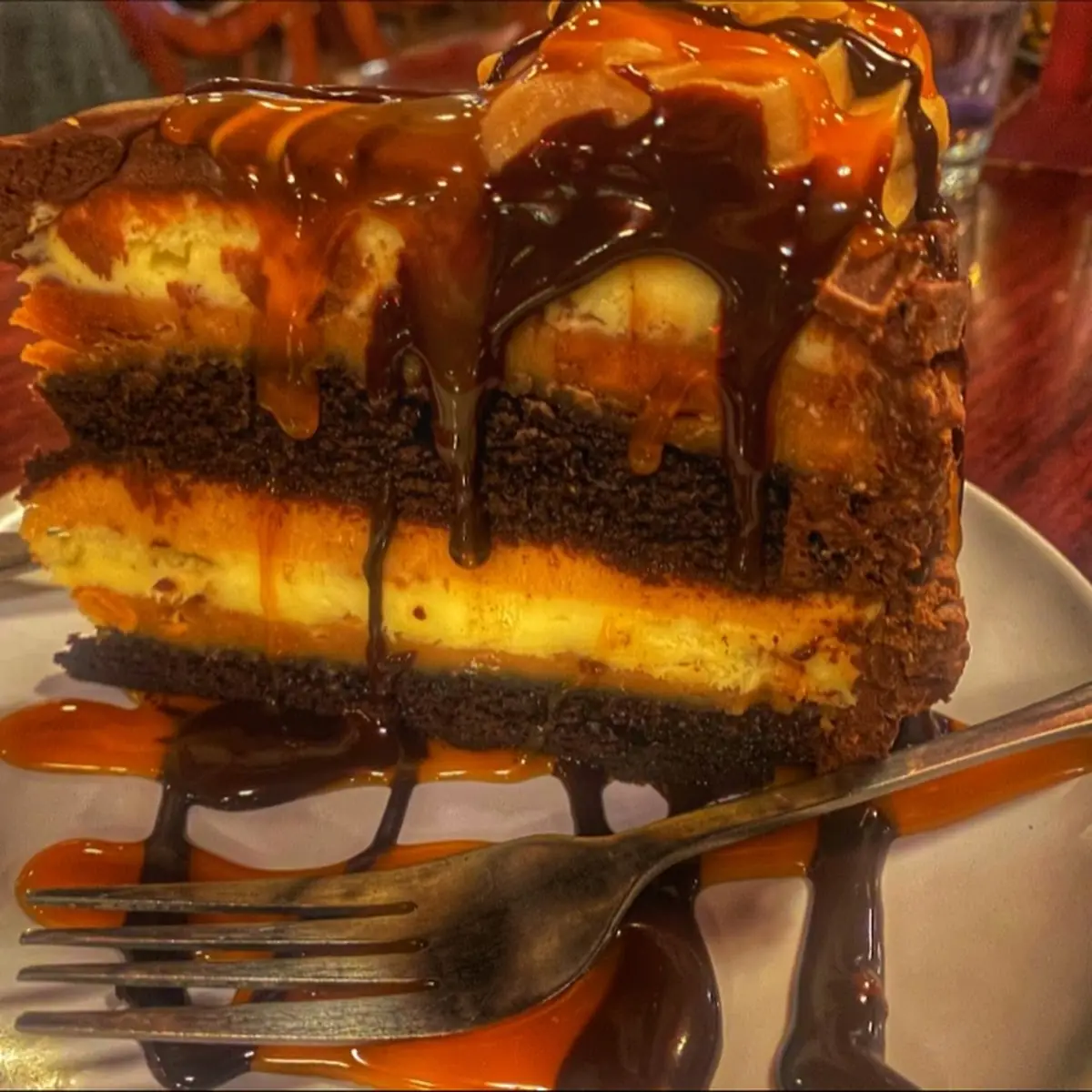 Reeses Cheesecake Slice