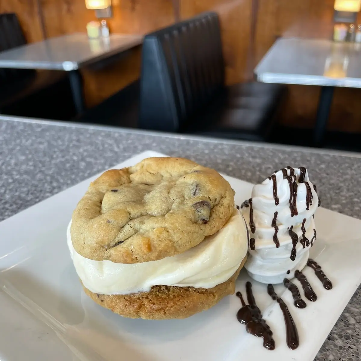 Jumbo Chocolate Chip Cookie Ala Mode