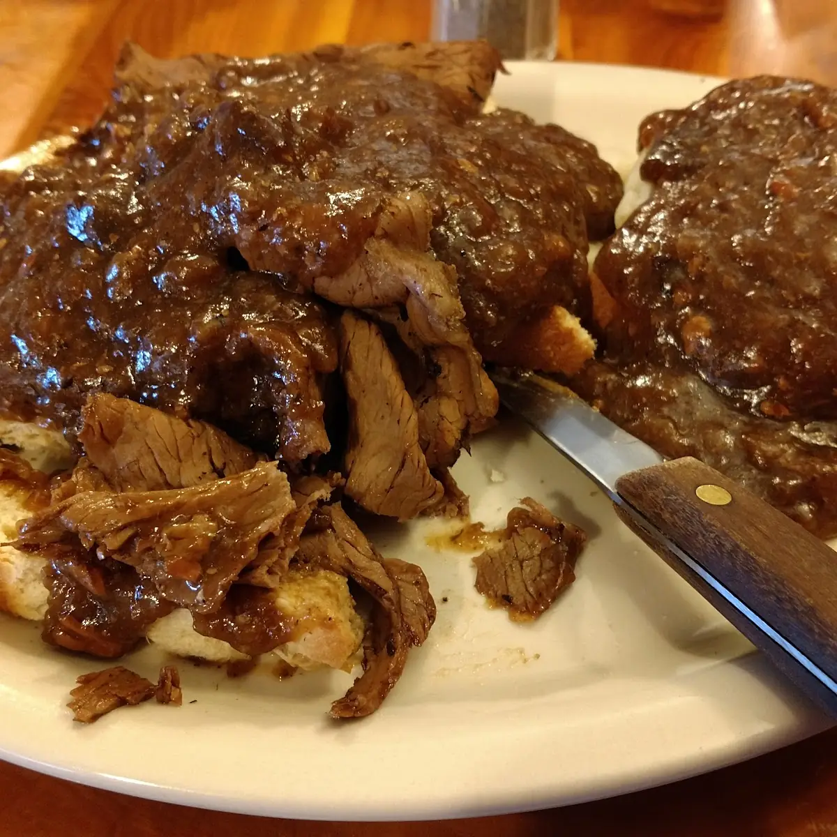 Open-Face Roast Beef Sandwich
