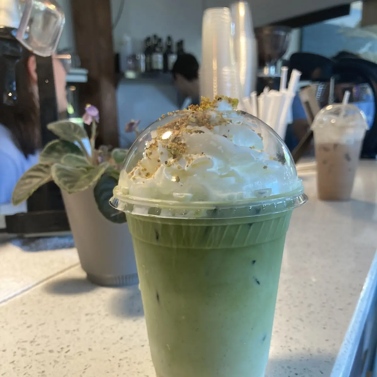 Iced Pistachio Latte