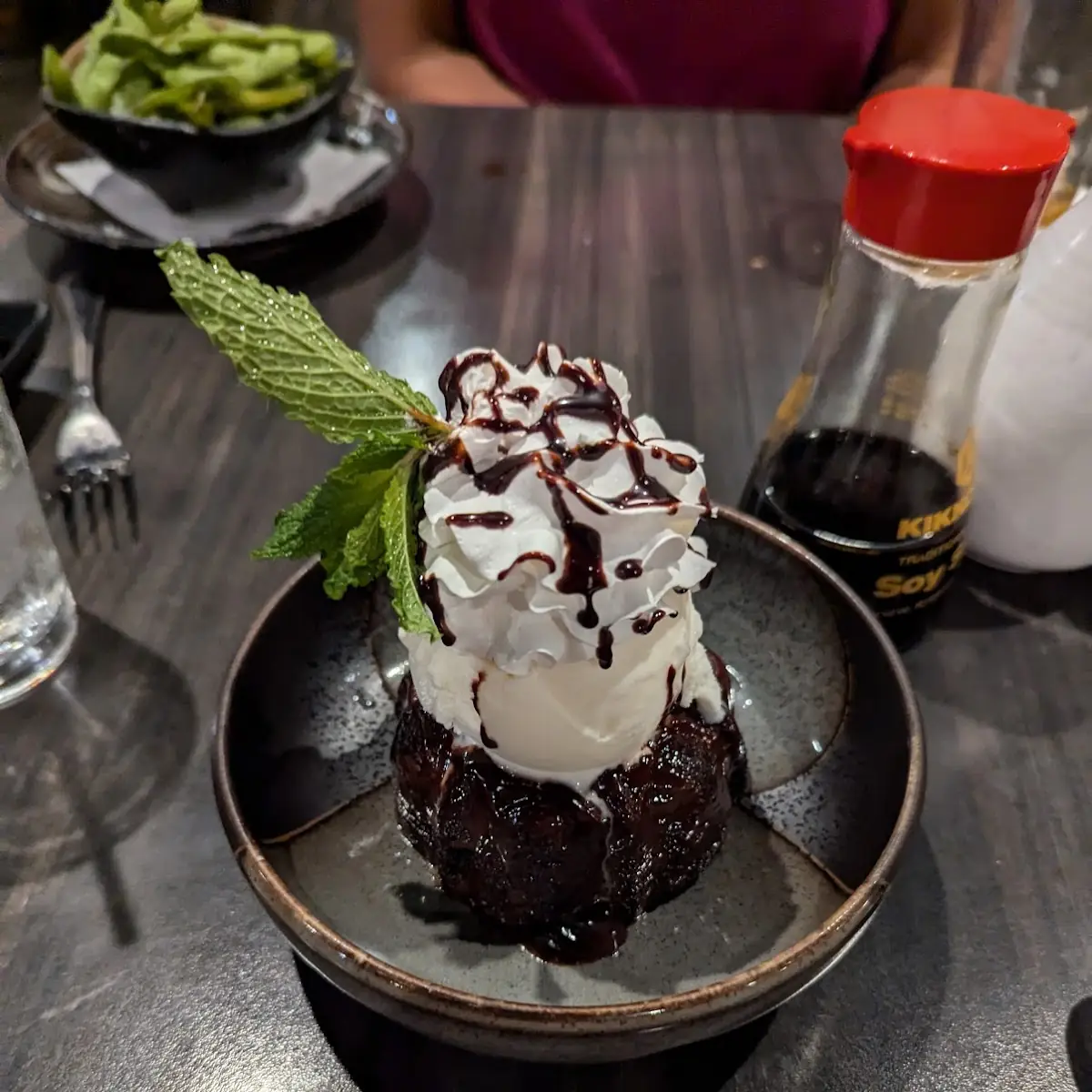 Molten Lava Cake with Ice Cream