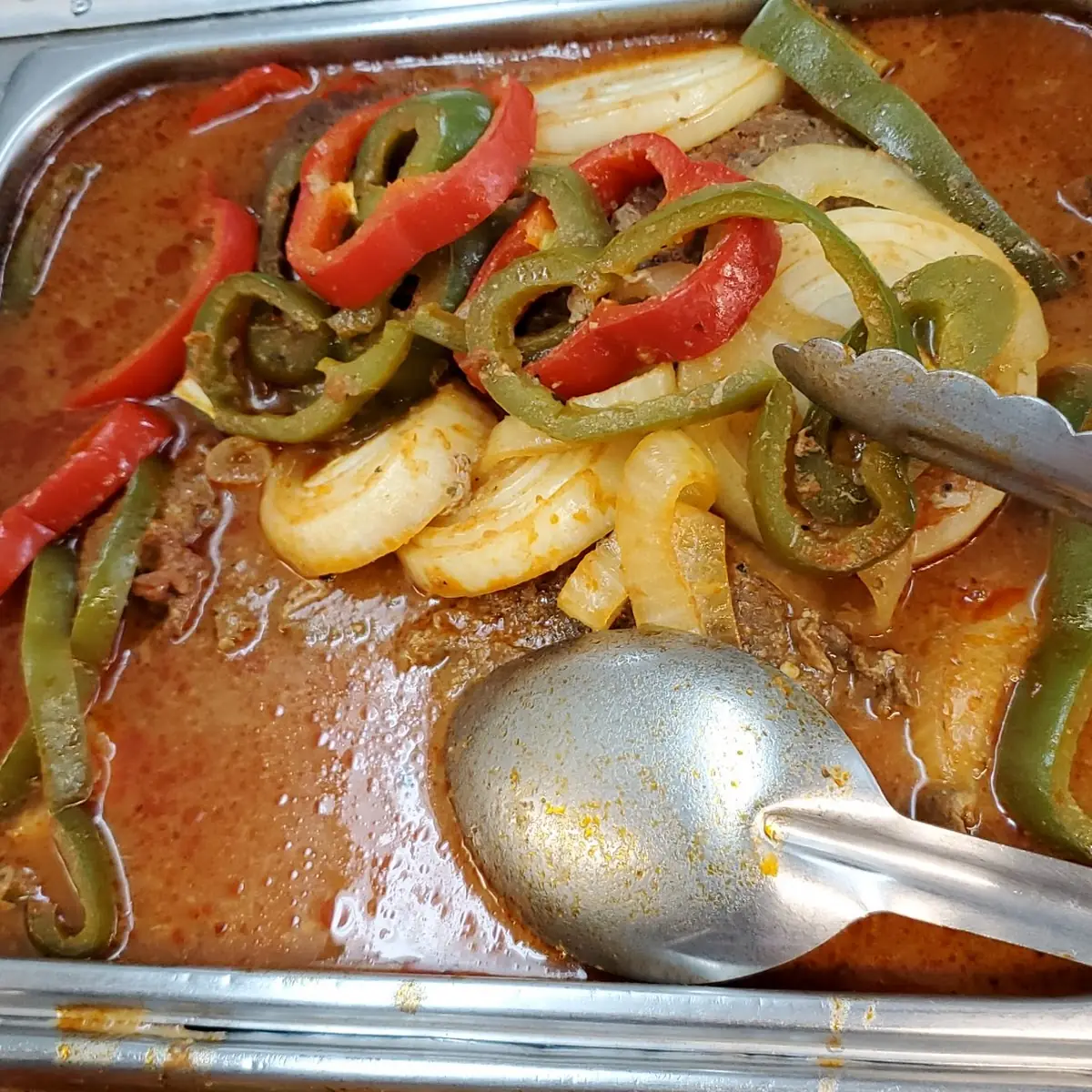Bistec Encebollado Steak with Onions
