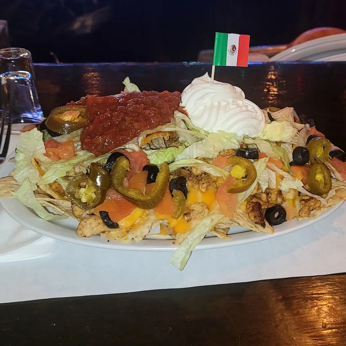 Loaded Nachos with Chicken
