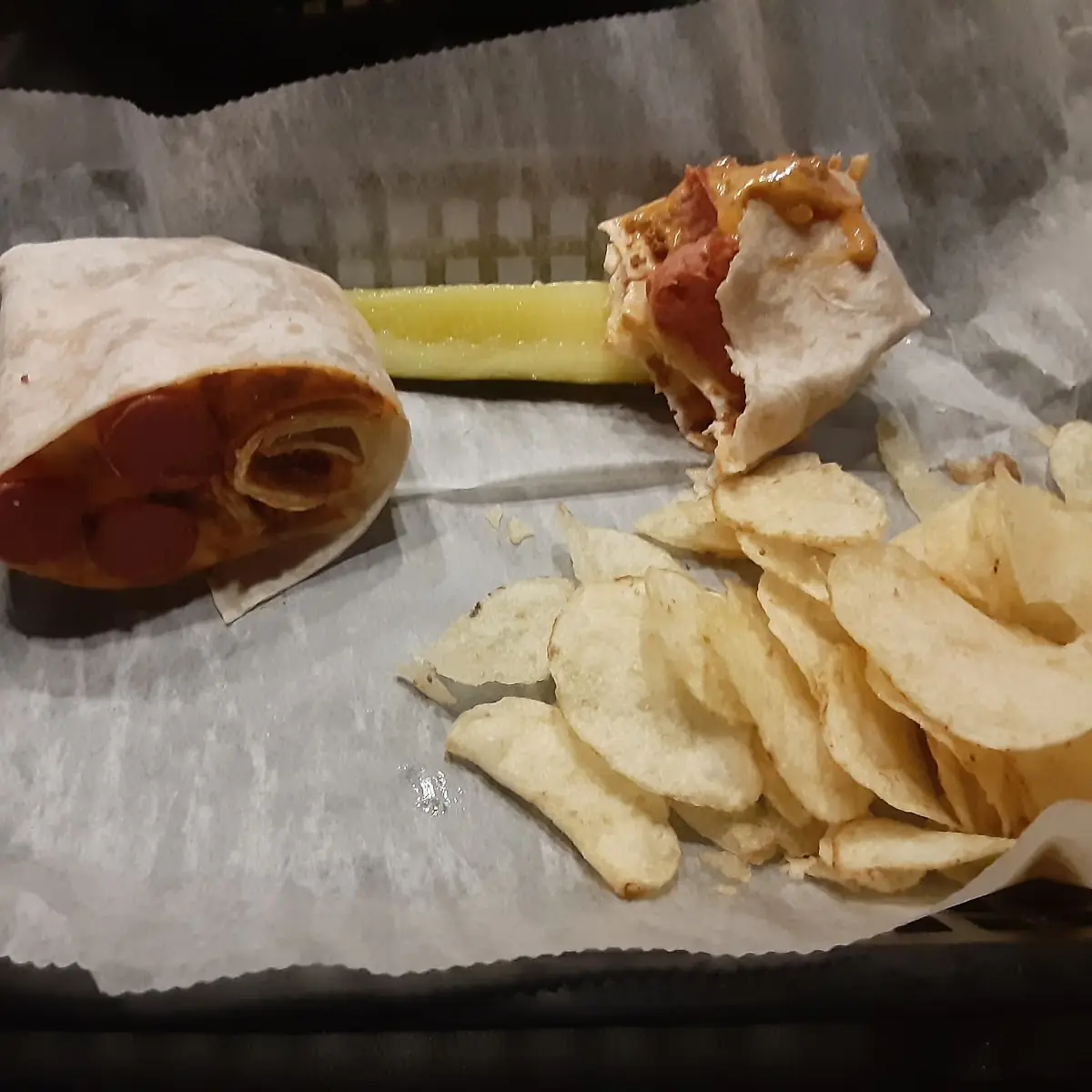 Chili Cheese Dog Turn into a Wrap