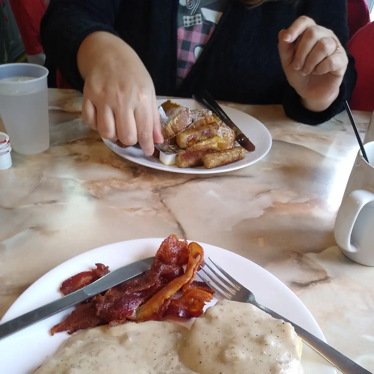 Biscuits and Gravy & Side of Bacon