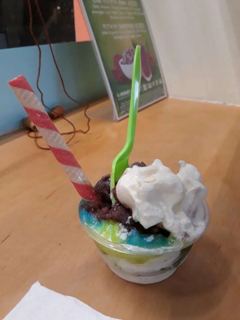 Blue Raspberry Green Apple with Vanilla Custard