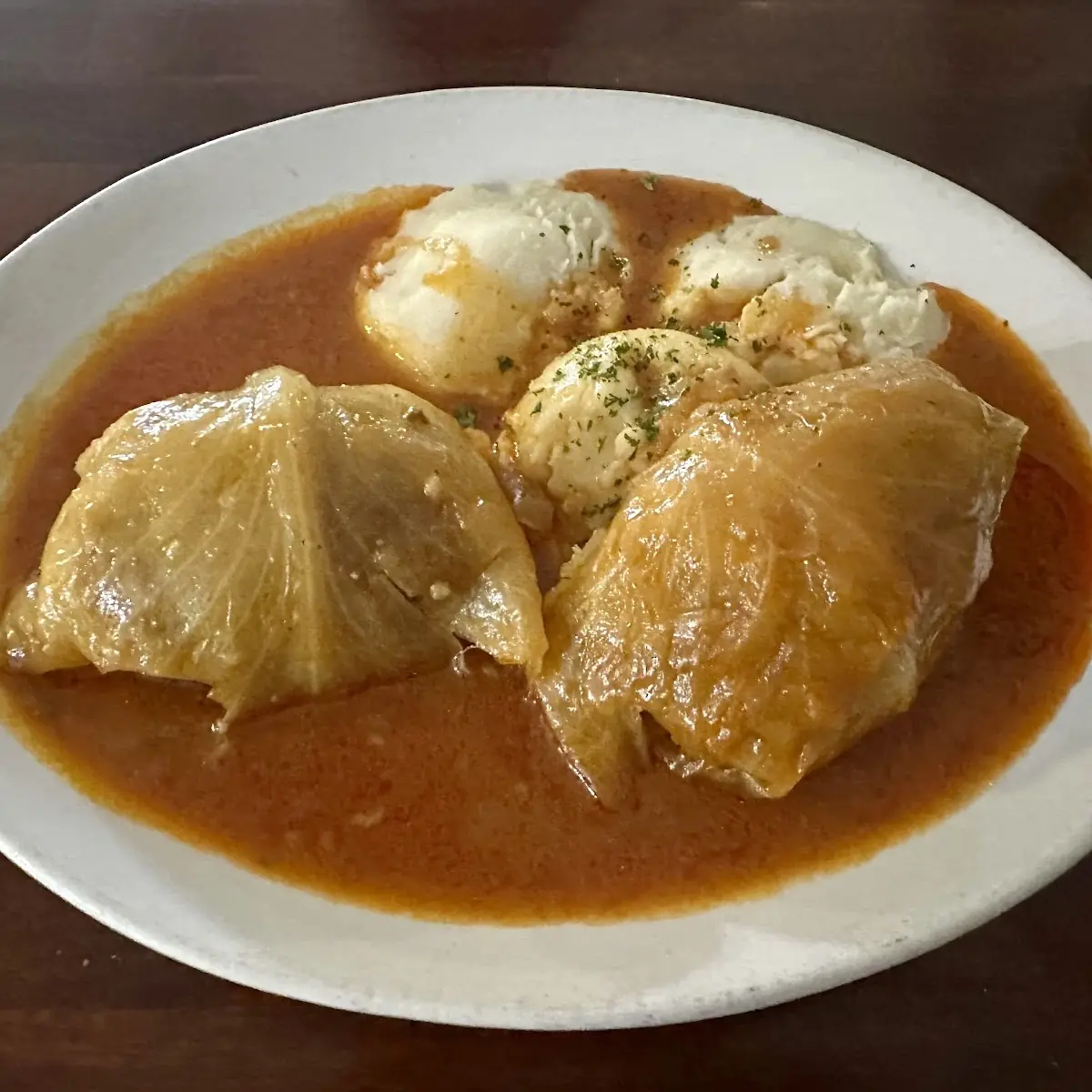 Stuffed Cabbage and Ginger Ale
