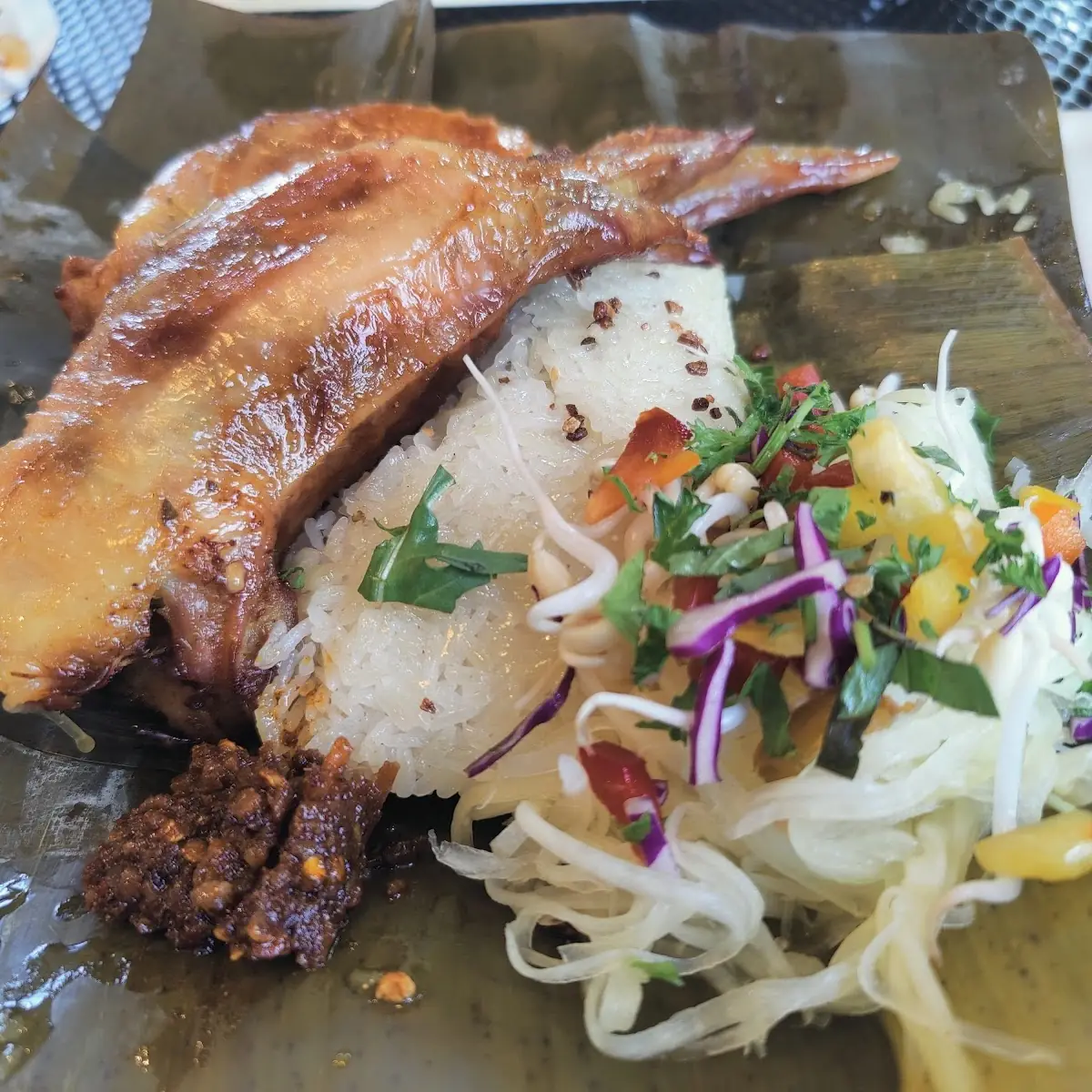 Stuffed Chicken Wing Plate