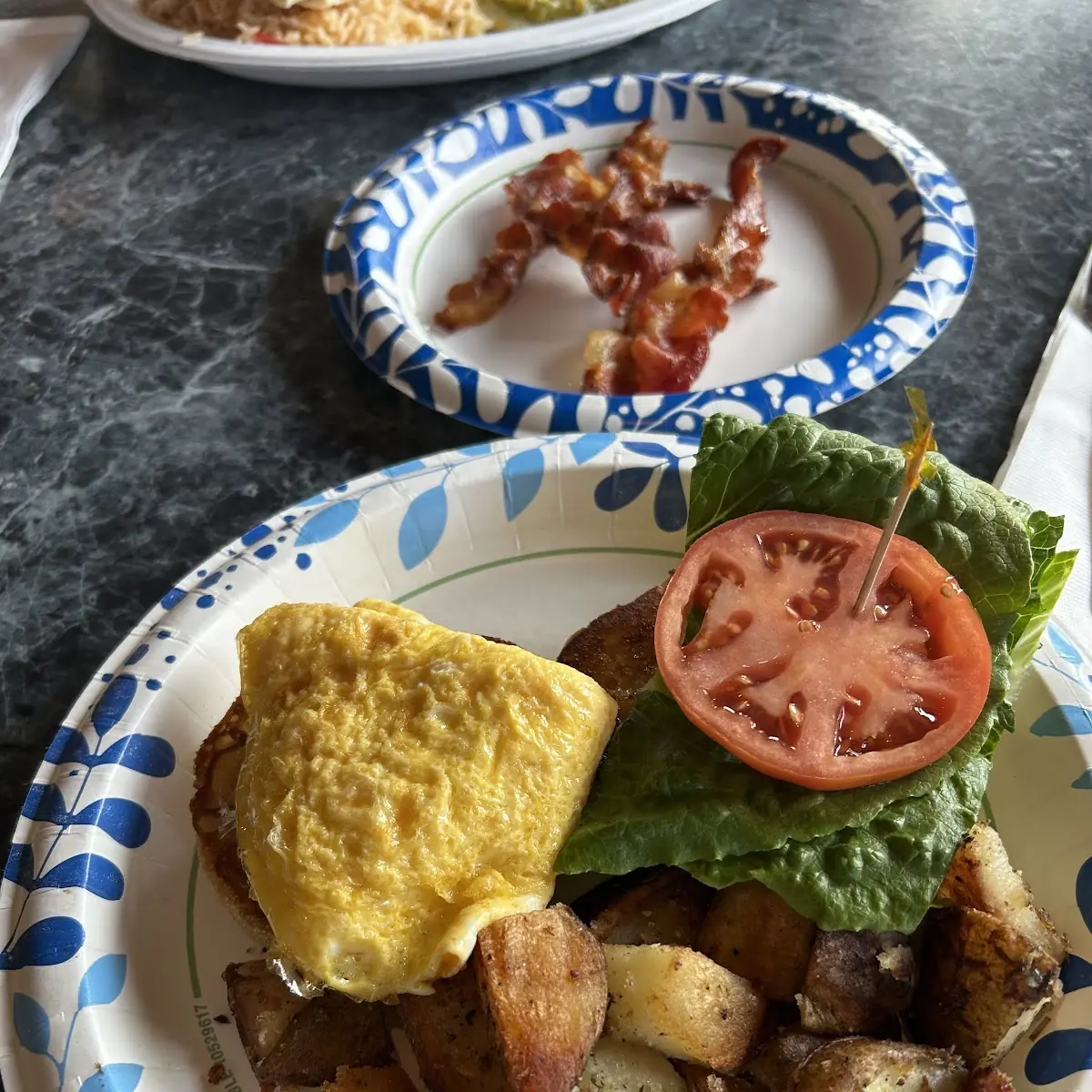 Egg Sandwich with Home Fries