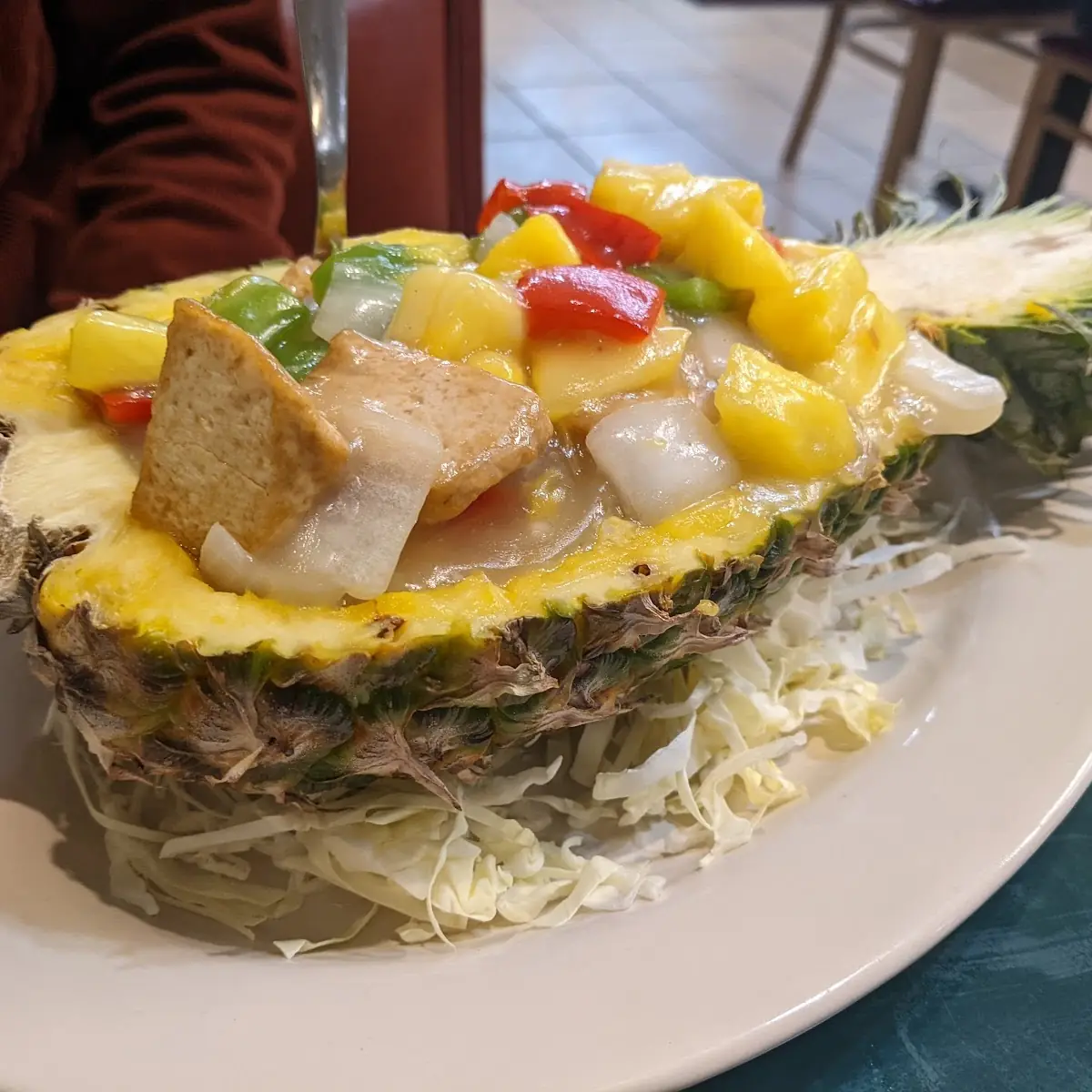 Pineapple Tofu with Mixed Vegetables