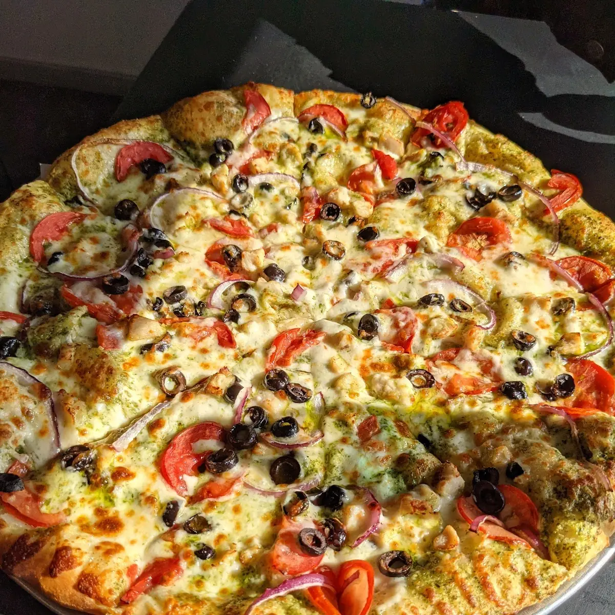 Pesto Chicken Pizza