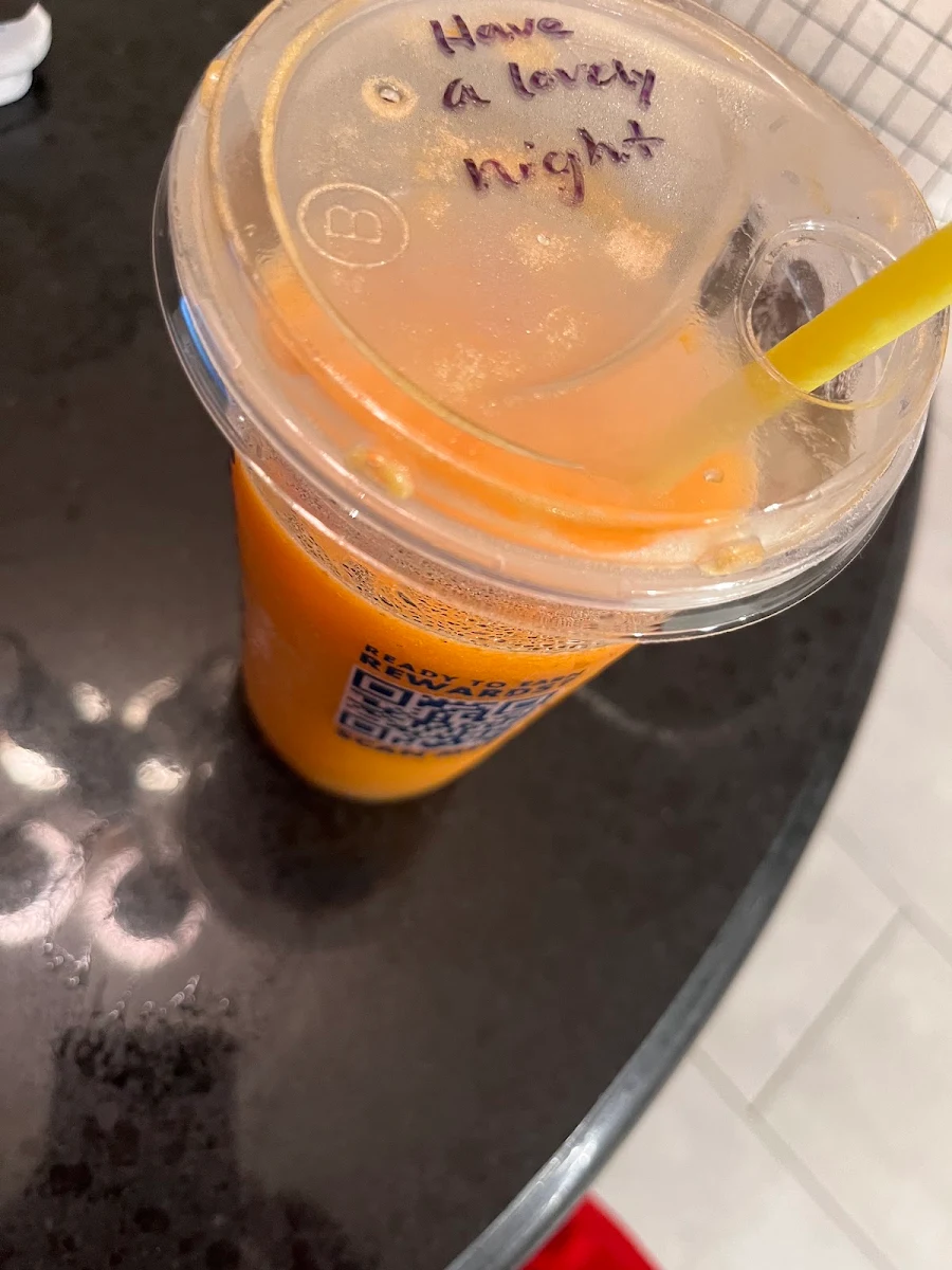 Mango Smoothie with Pomegranate and 1 2 Sweet