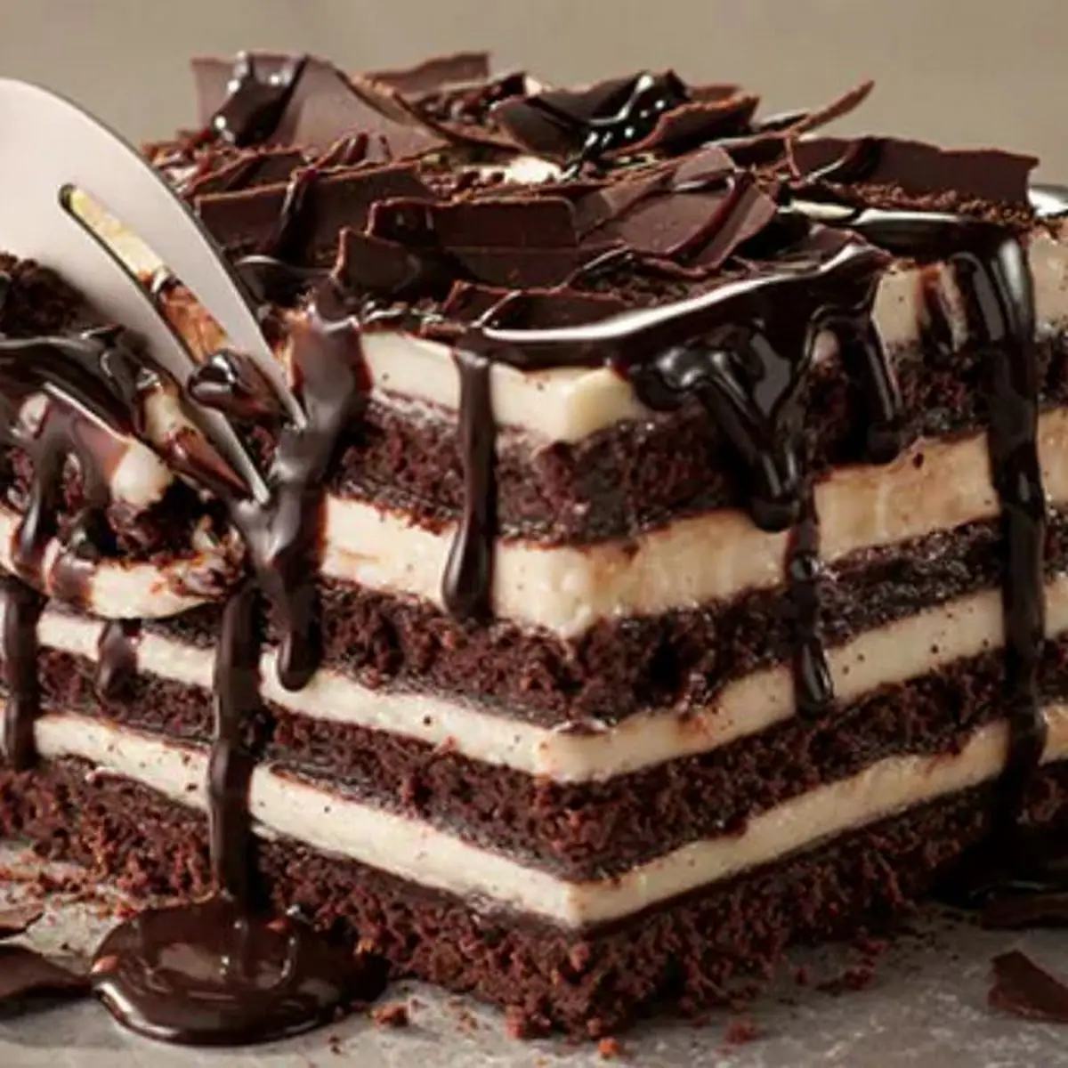 Chocolate Brownie Lasagna