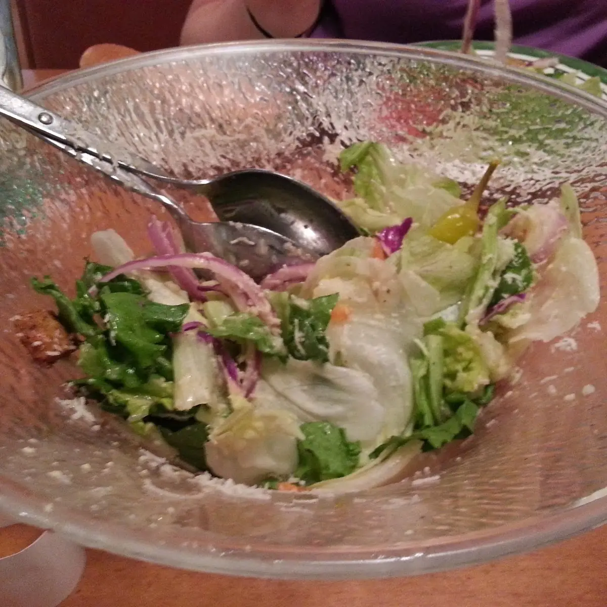 Soup Salad and Bread Sticks