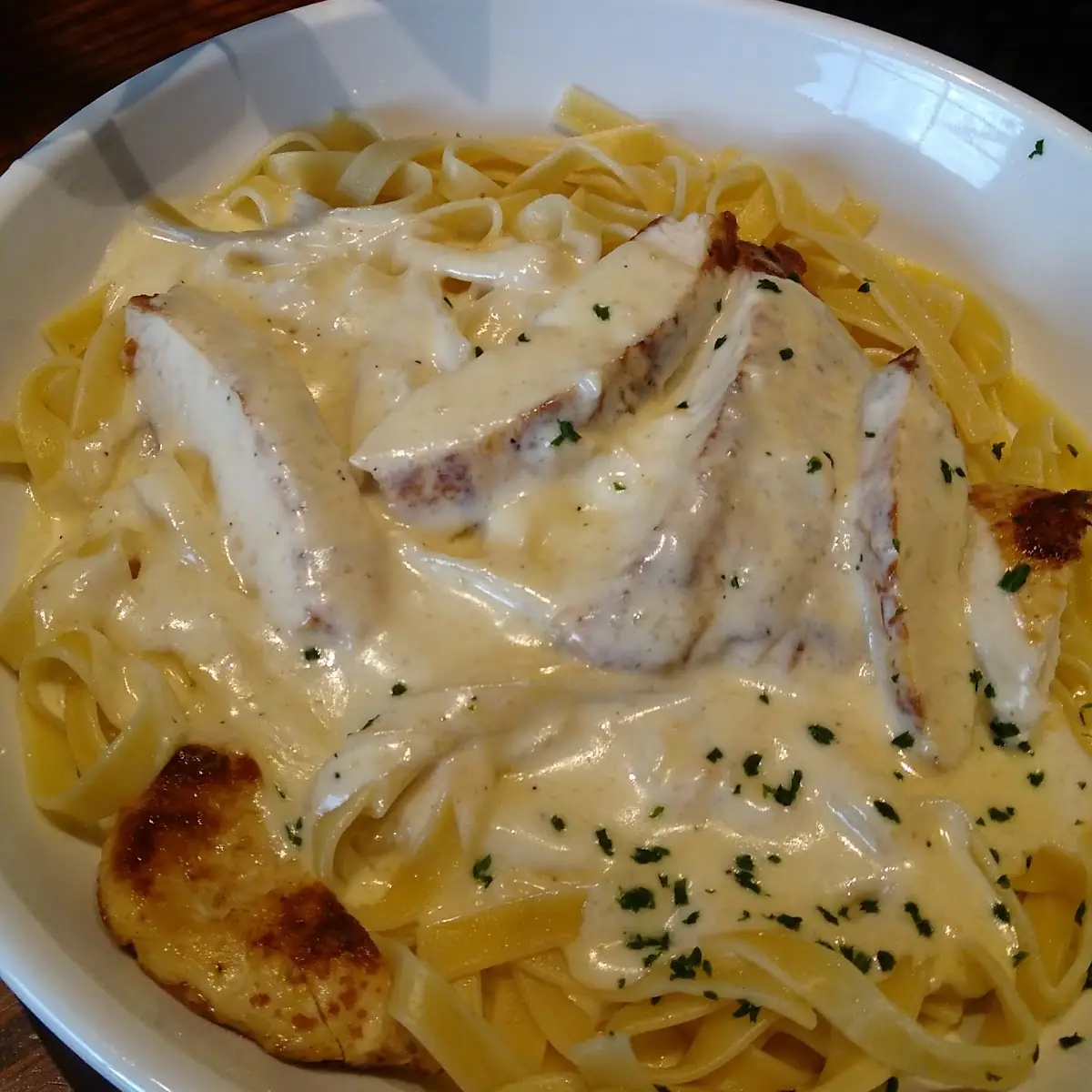 With Gorgonzola Cheese Sauce