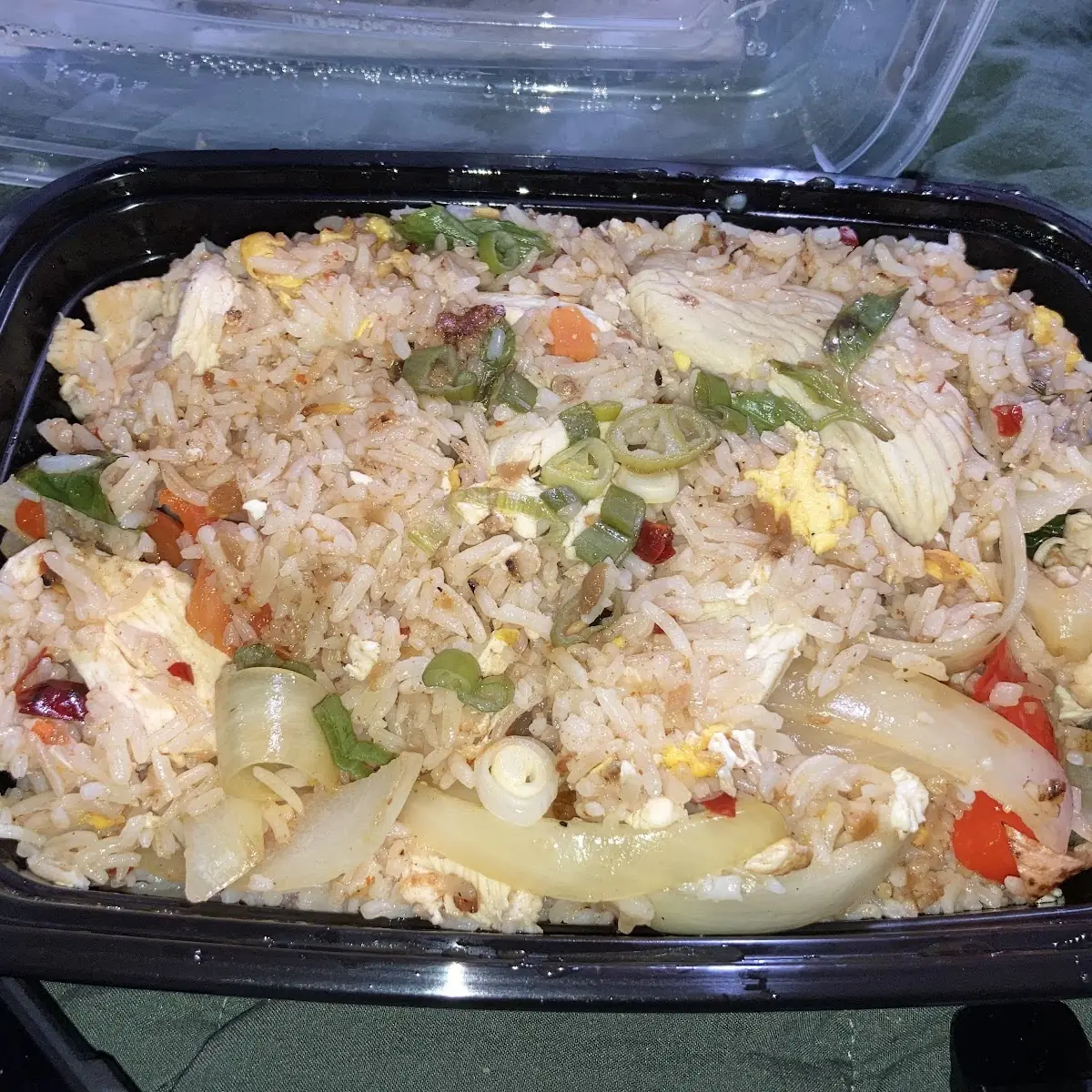 Basil Fried Rice with Chicken