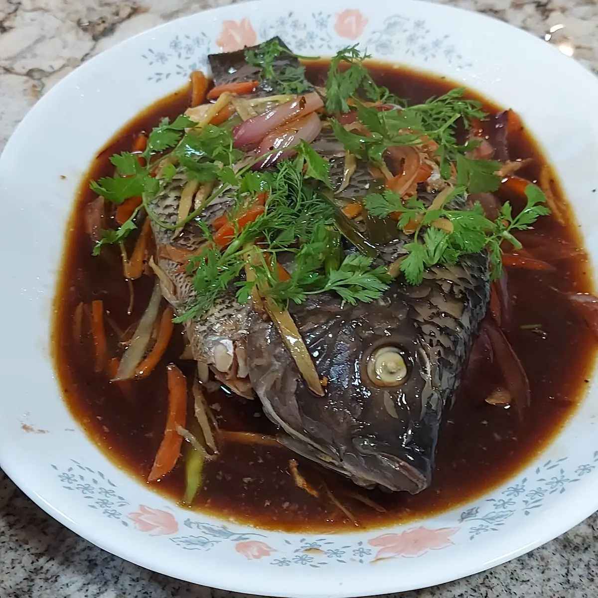Drowned Tilapia in Soy Sauce