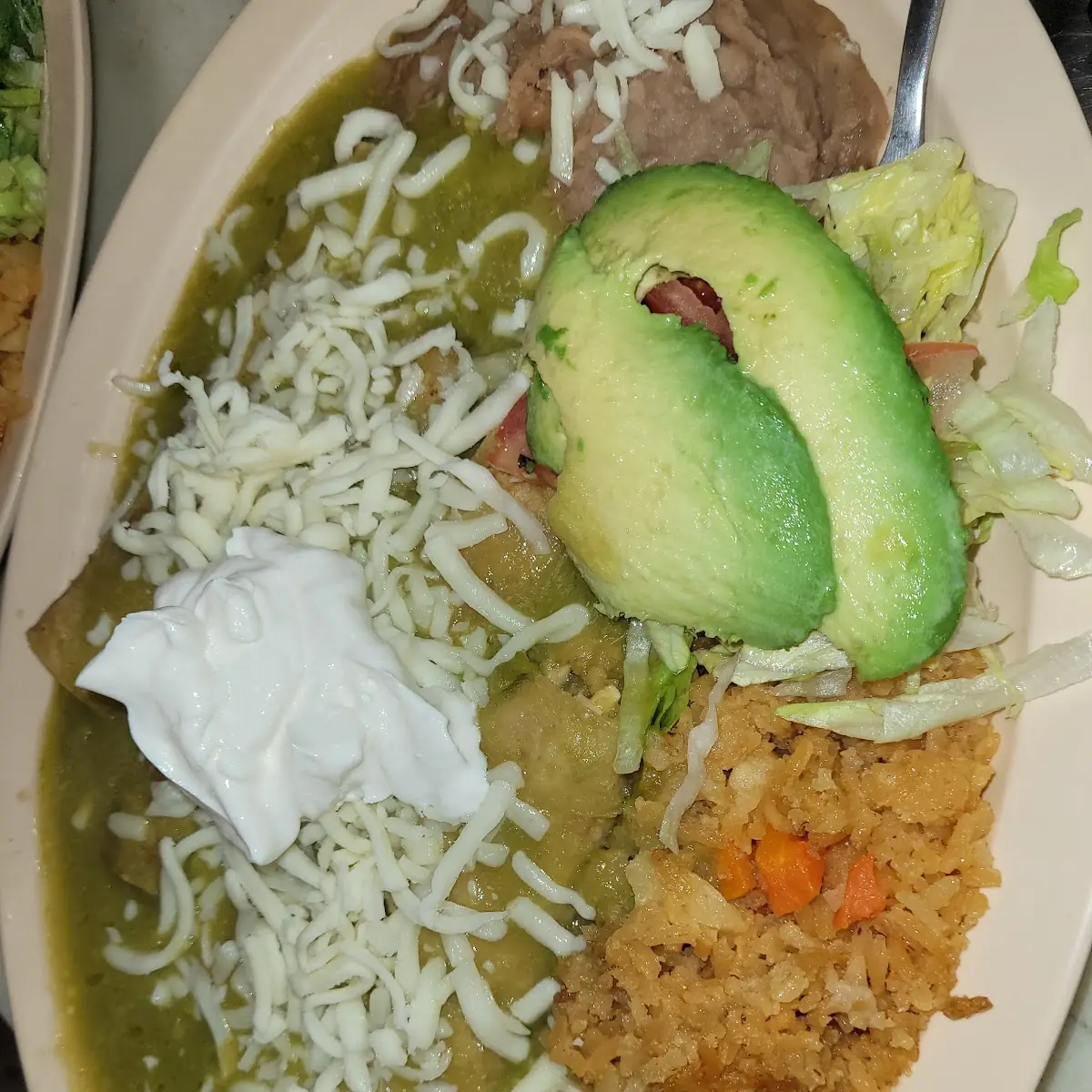 Enchiladas Verdes De Pollo