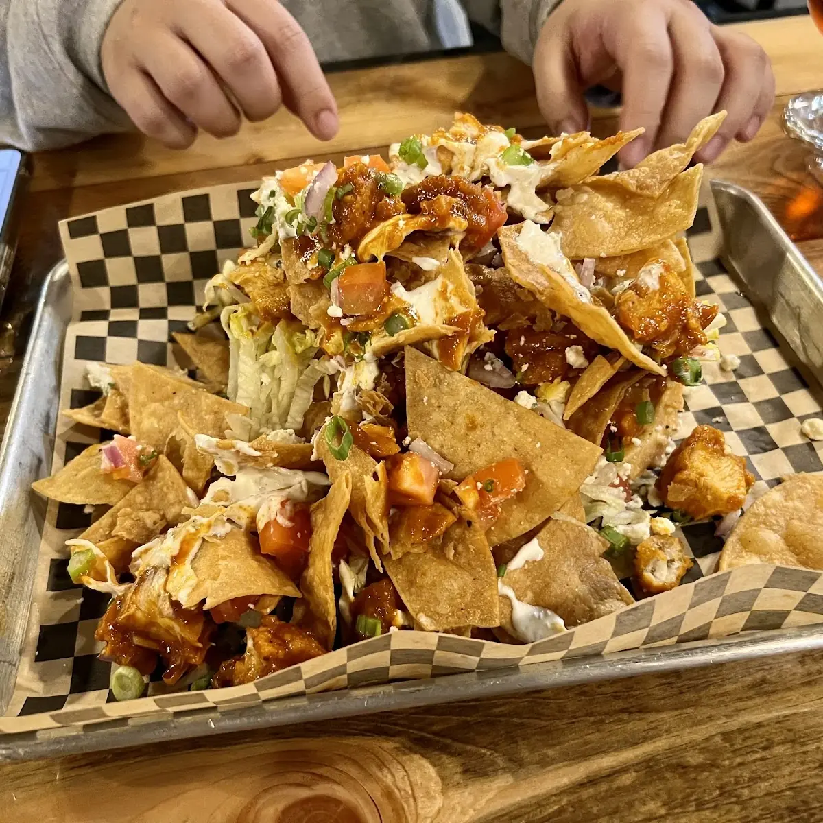 Bourbon & Buffalo Chicken Nachos