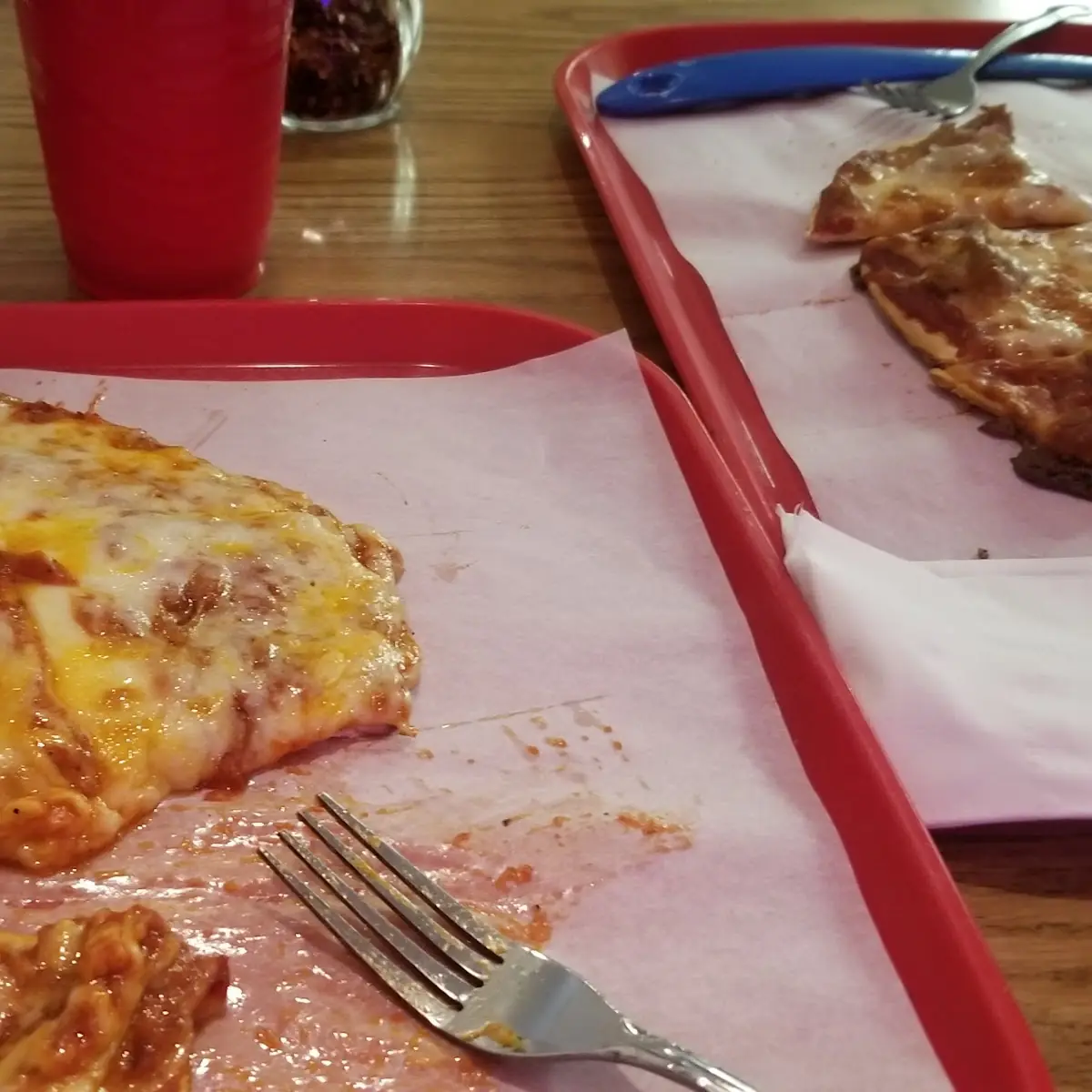 Cheese Pizza and a Pepperoni Pizza
