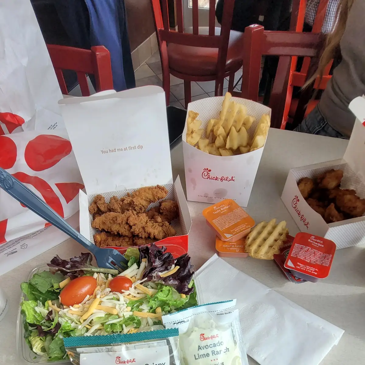 Chicken Tenders and Side Salad
