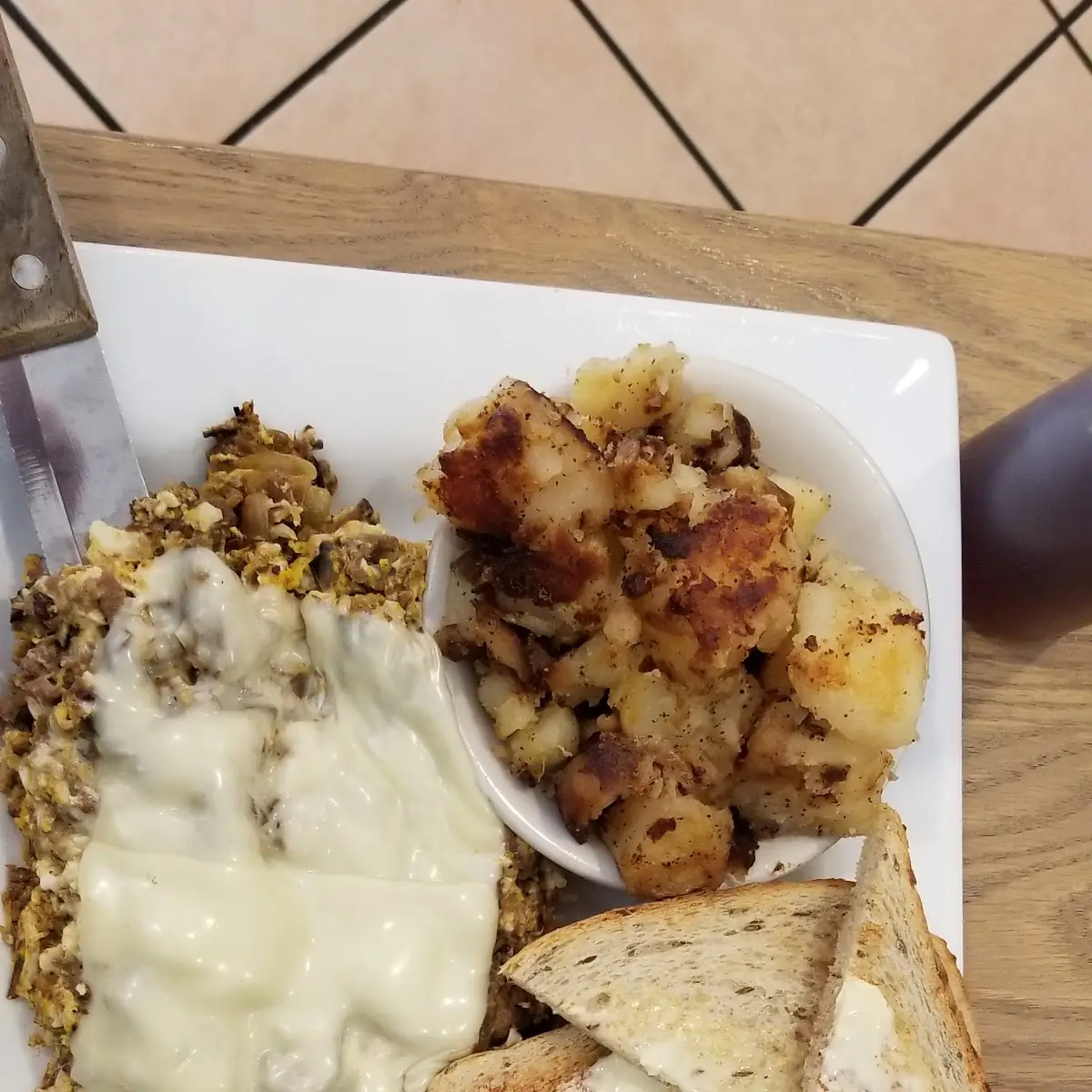 Steak and Cheese Scrambled Eggs