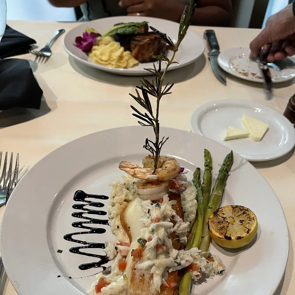 Sea Bass Crab and Shrimp
