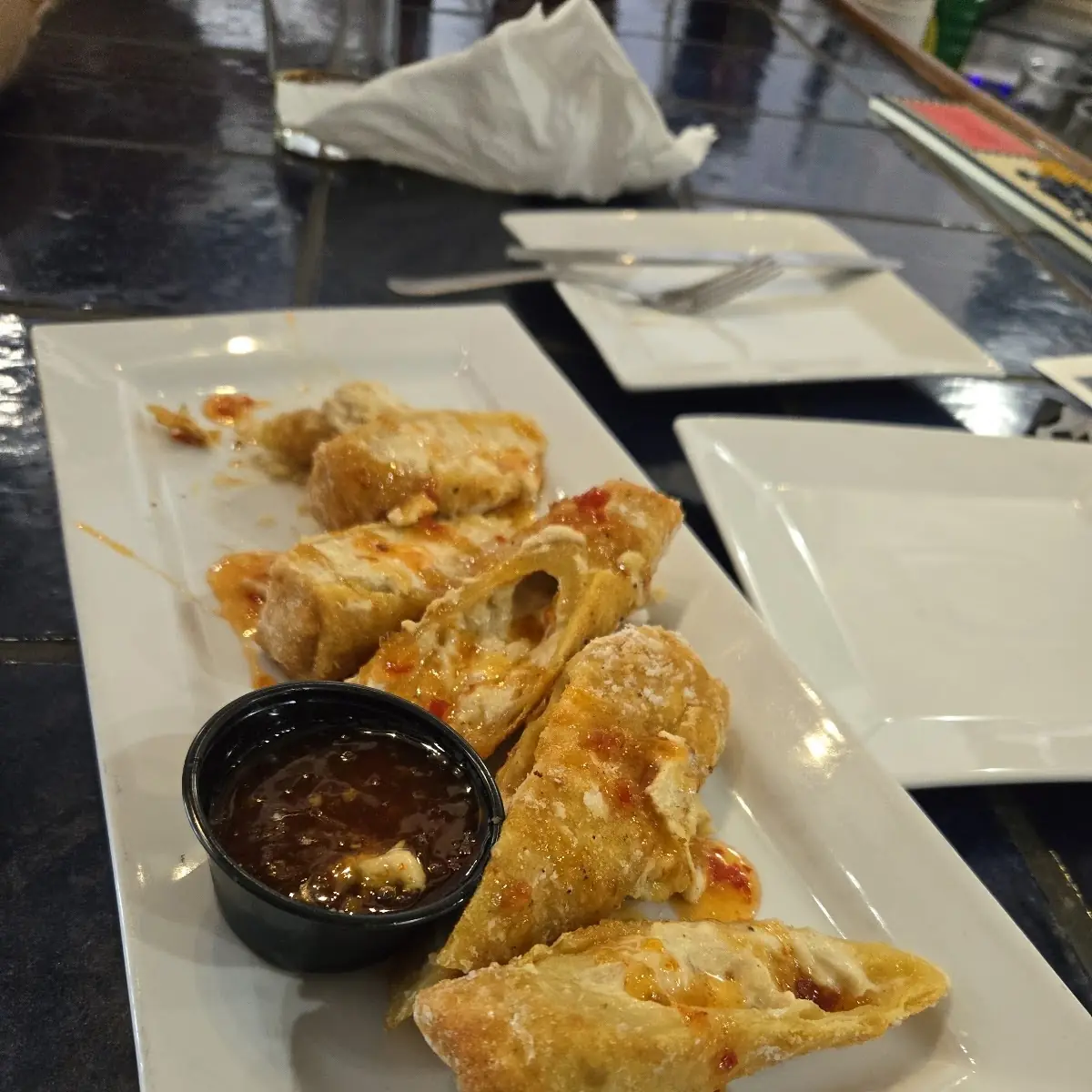 Crab Rangoon Egg Rolls