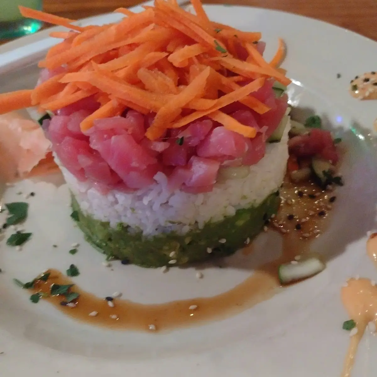 Ahi Tuna Poke Stack