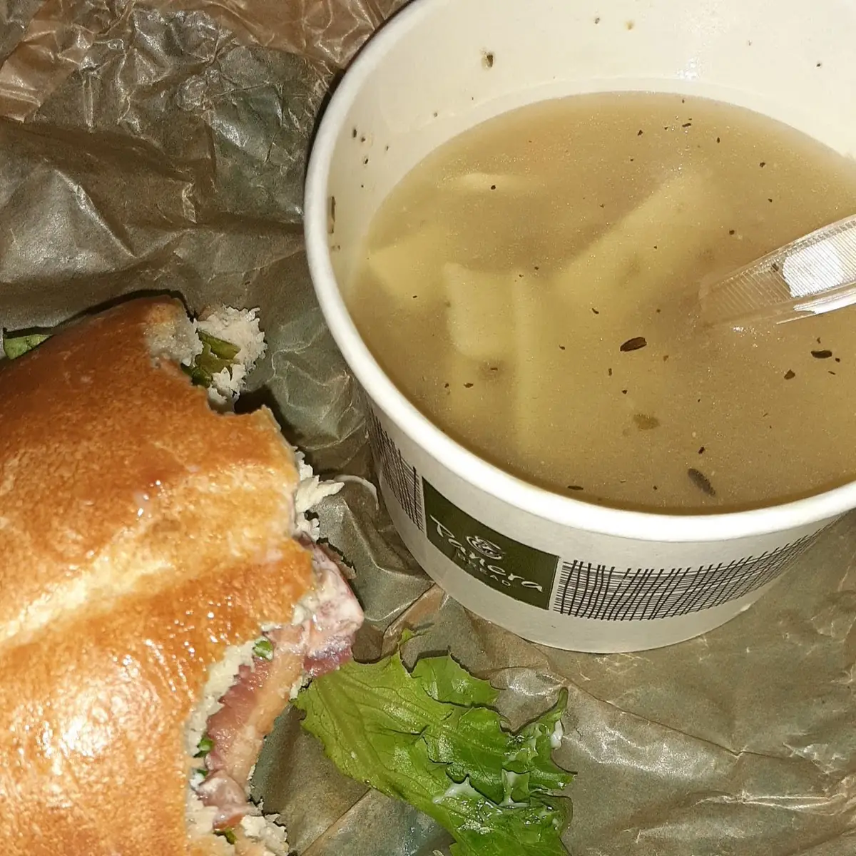Chicken Noodle Soup & Turkey blt