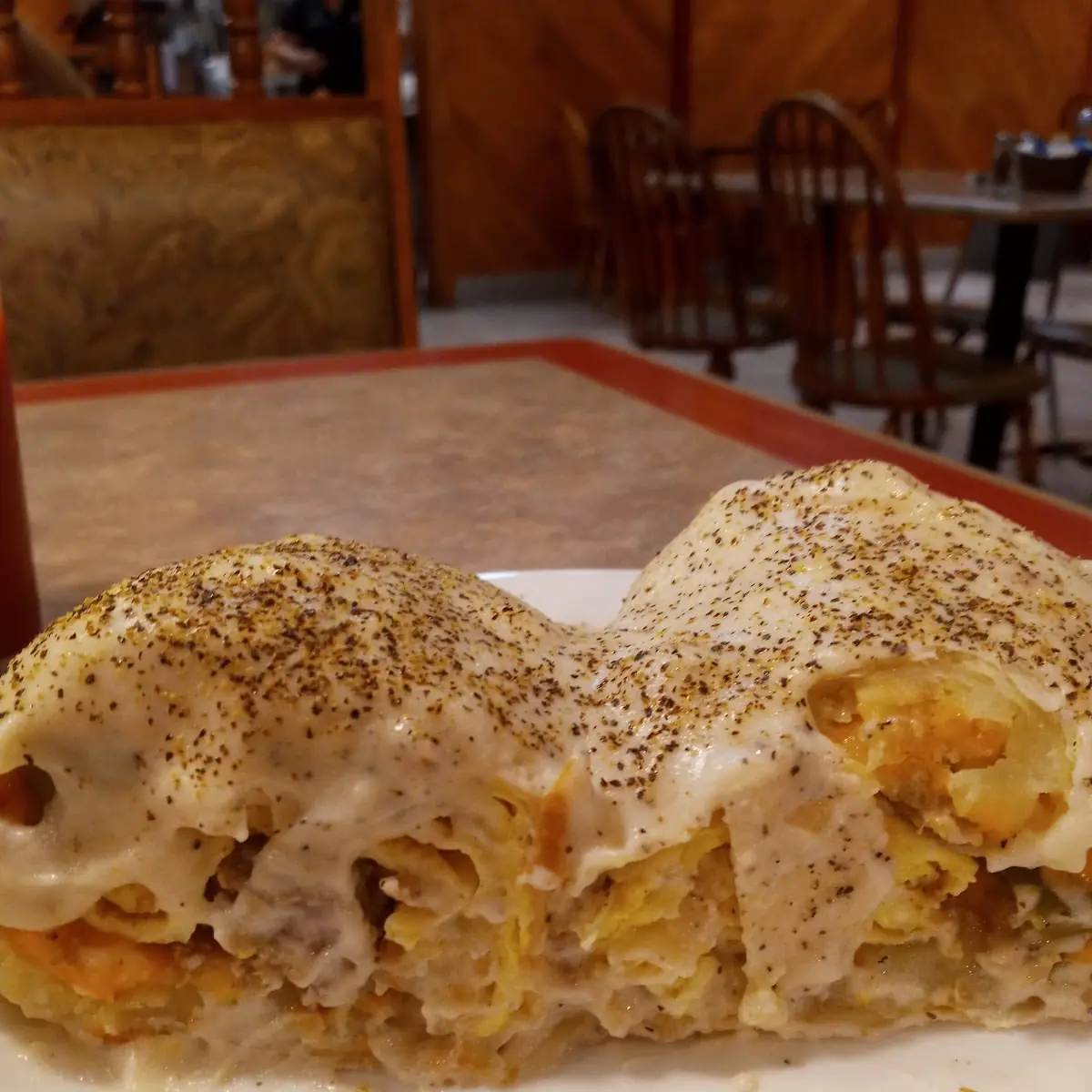 Breakfast Burrito with Sausage Gravy