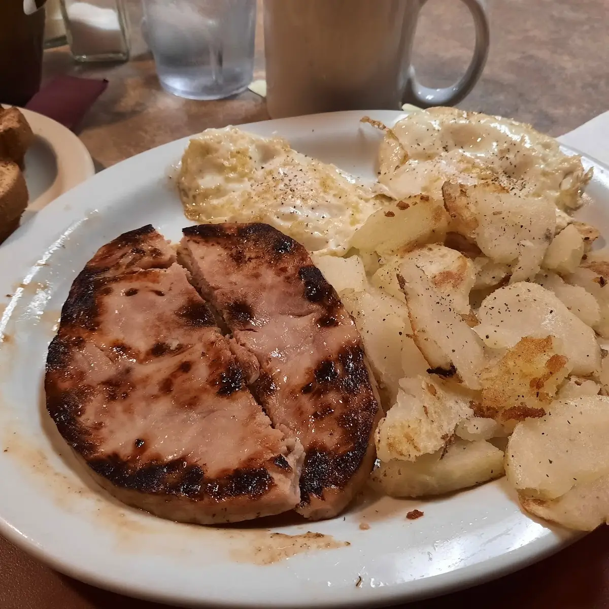 Ham Eggs and American Fries