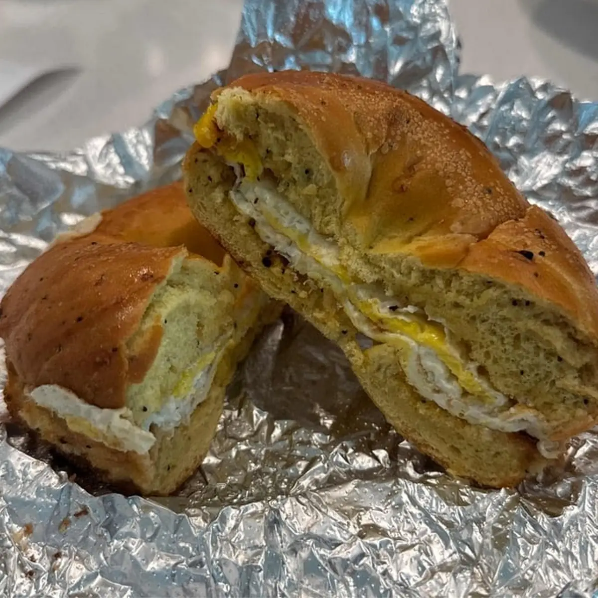 Everything Bagel with Bacon Egg Cheese