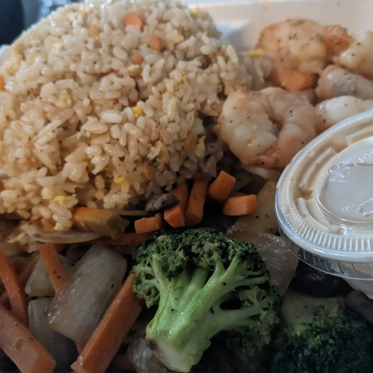 Shrimp Hibachi Vegetable Fried Rice