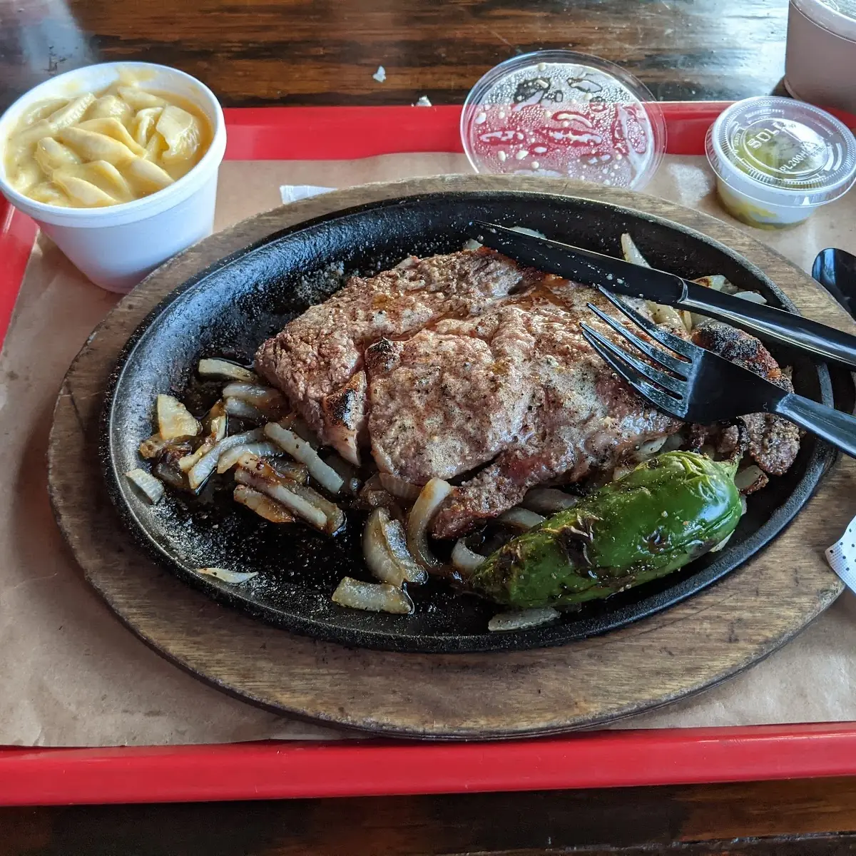 Ribeye Steak with Grilled Onions
