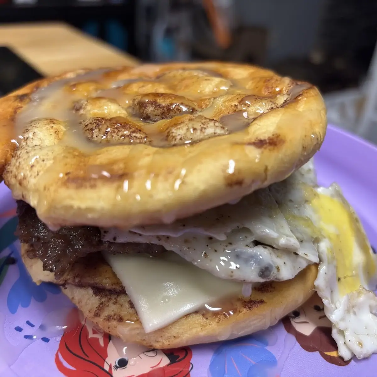 Cinna Roll Sausage Egg and Cheese