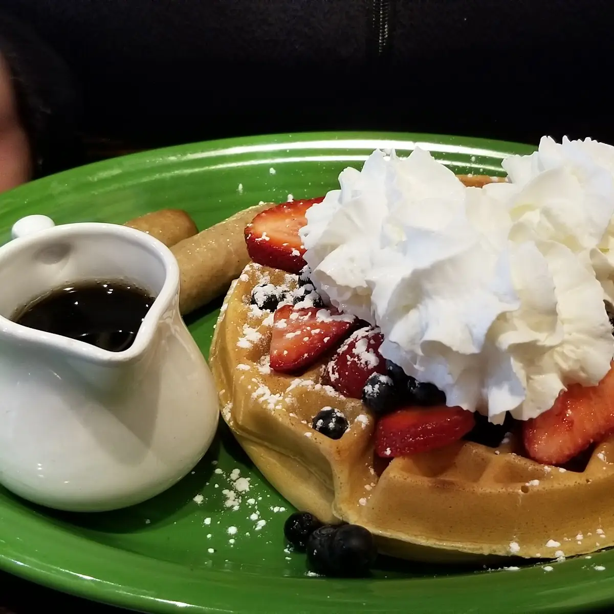Belgian Waffle with Fresh Fruit