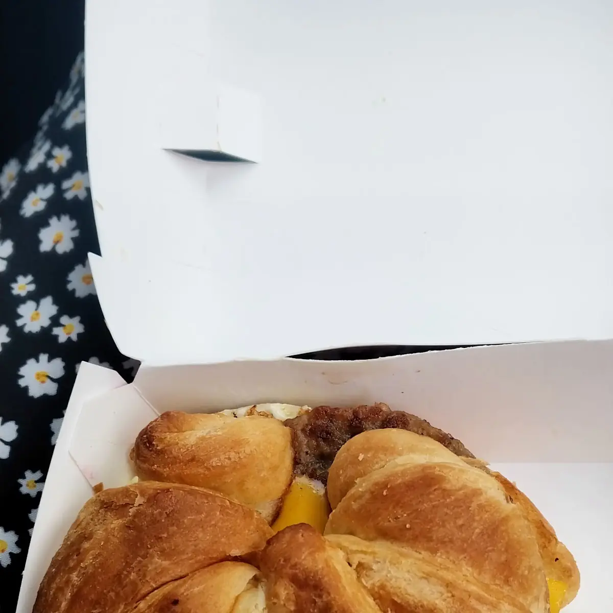 Sausage Egg and Cheese Croissant